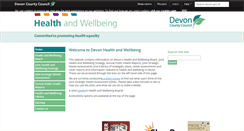 Desktop Screenshot of devonhealthandwellbeing.org.uk