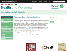 Tablet Screenshot of devonhealthandwellbeing.org.uk